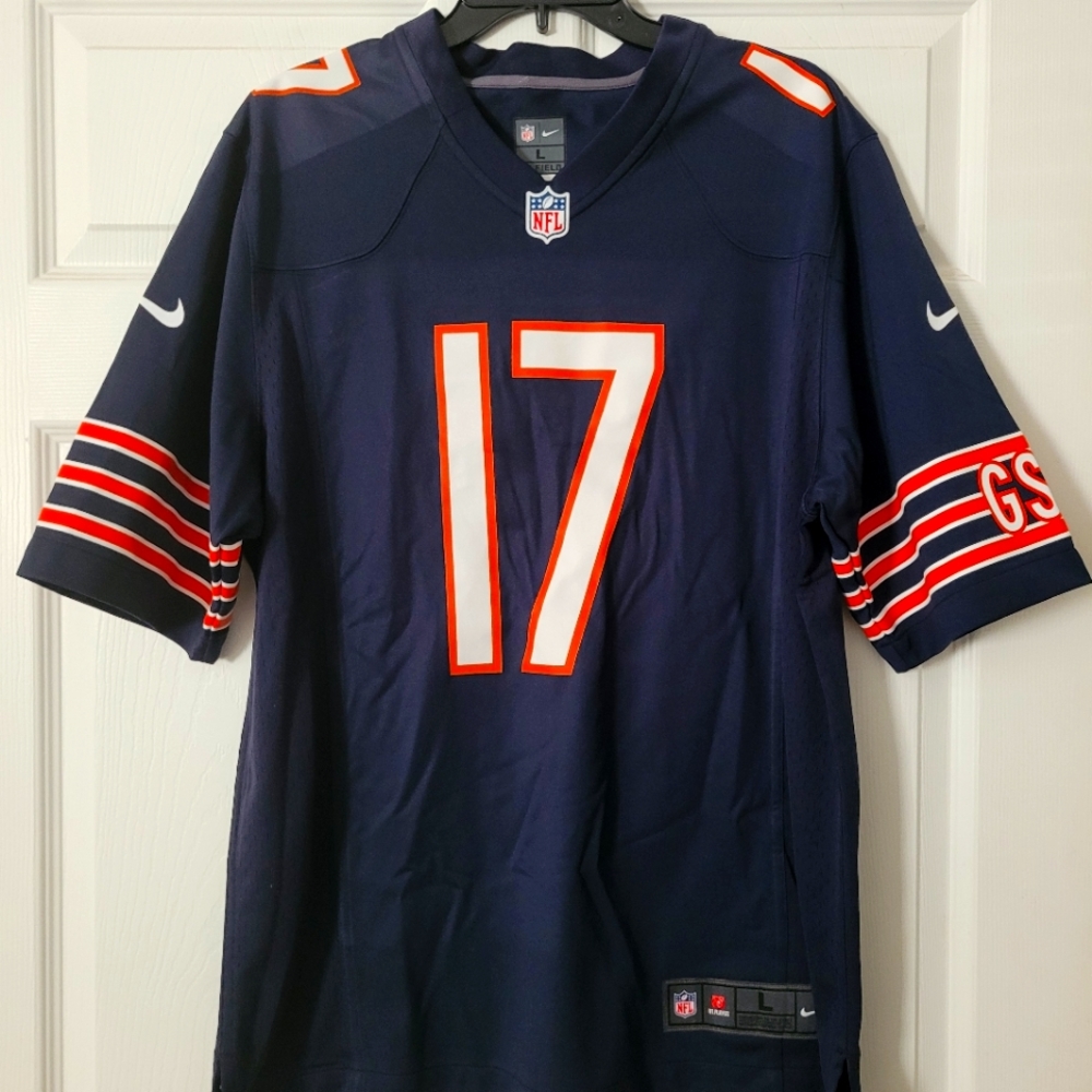 Men Size Large Nike Chicago Bears NFL Nichol #17 Jersey On Field Apparel Blue
